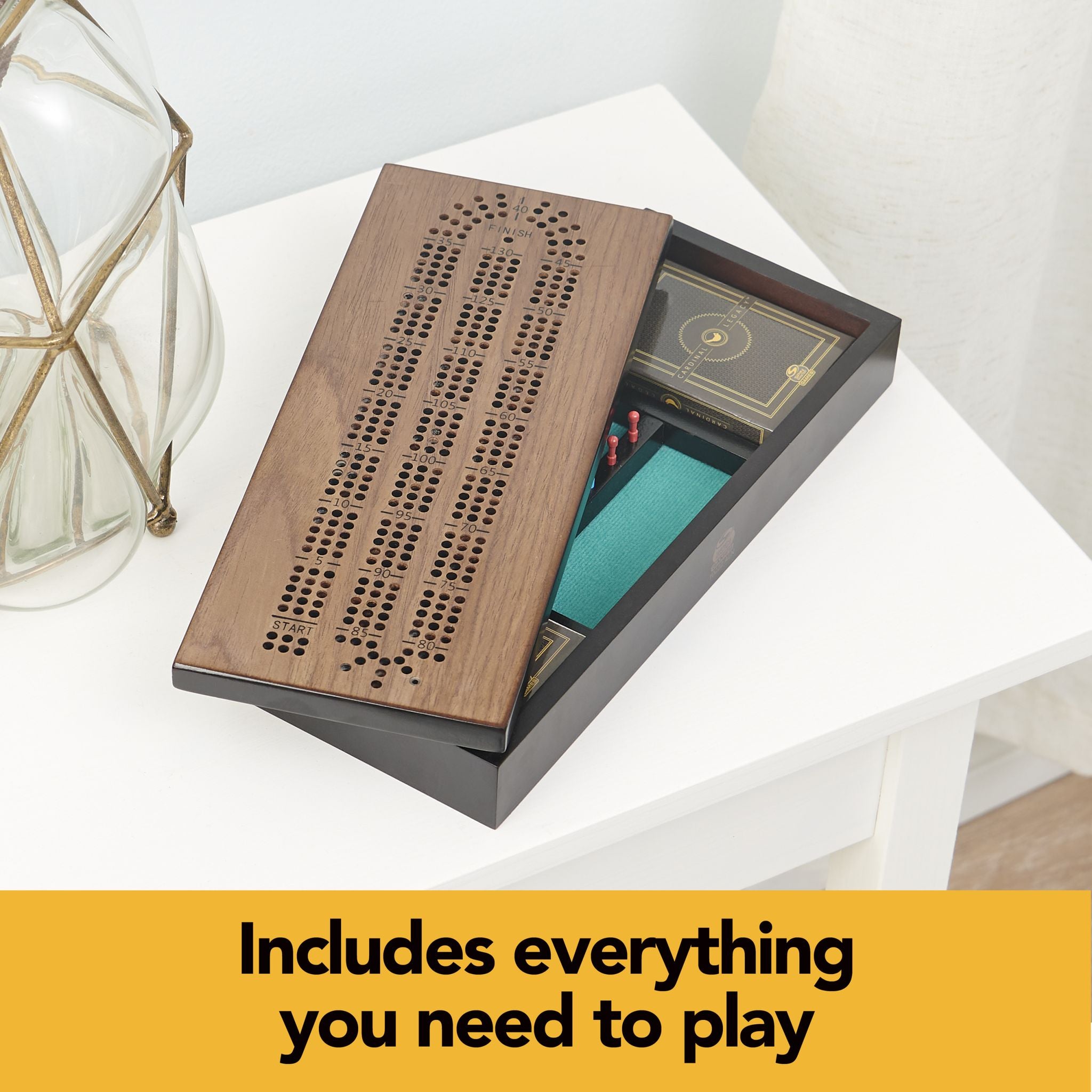 Cardinal Games Legacy Deluxe Cribbage - A Must - Have Family Game