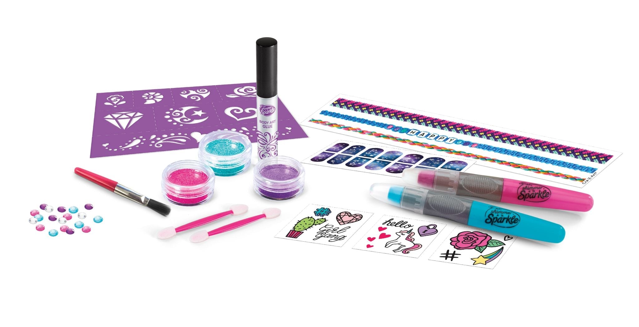 Hot Deal! Cra-Z-Art 3-in-1 Ultimate Glitter Beauty Set for Body, Nails, and Hair