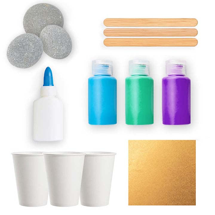 Hot! Hinkler Acrylic Paint Pouring Rock Art Craft Kit for Creative DIY