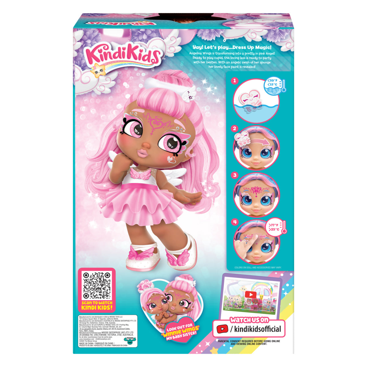 Hot Sale! Kindi Kids Dress - Up Toddler Doll - Magic Angelina Wings Angel