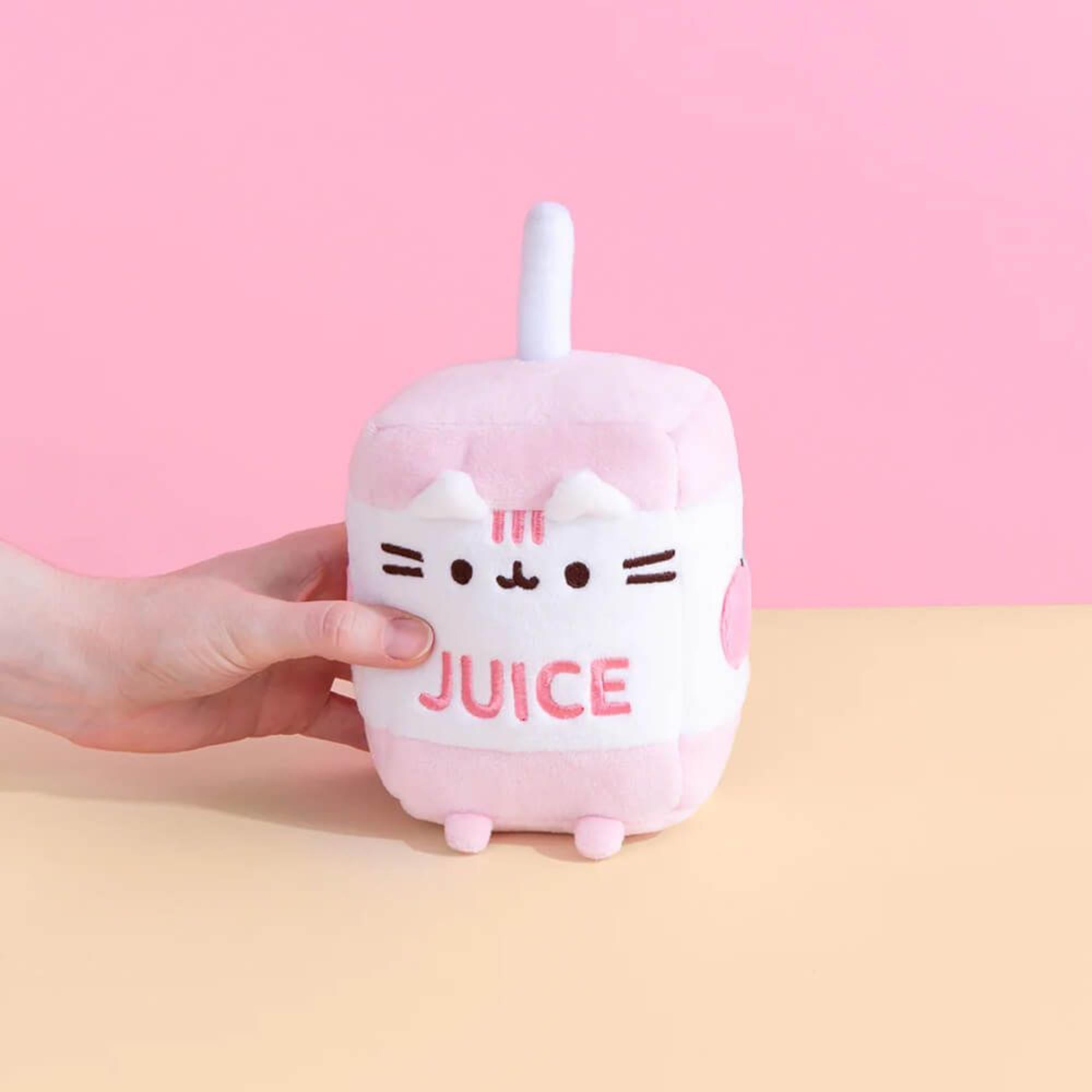 19cm Adorable Pusheen Plush in Apple Juice Box Design