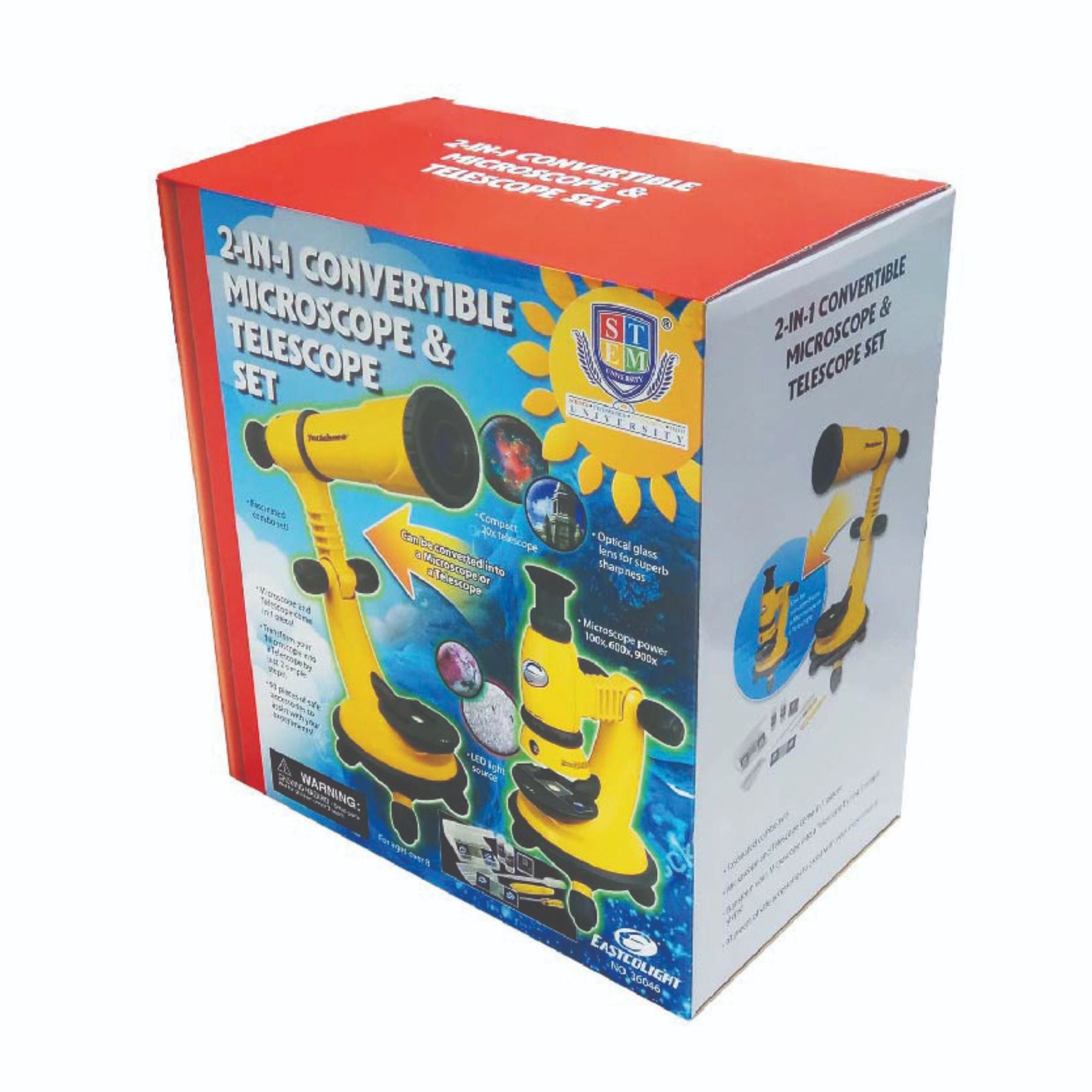 Hot Deal! STEM University 2-in-1 Convertible Science Set: Telescope and Microscope Combo