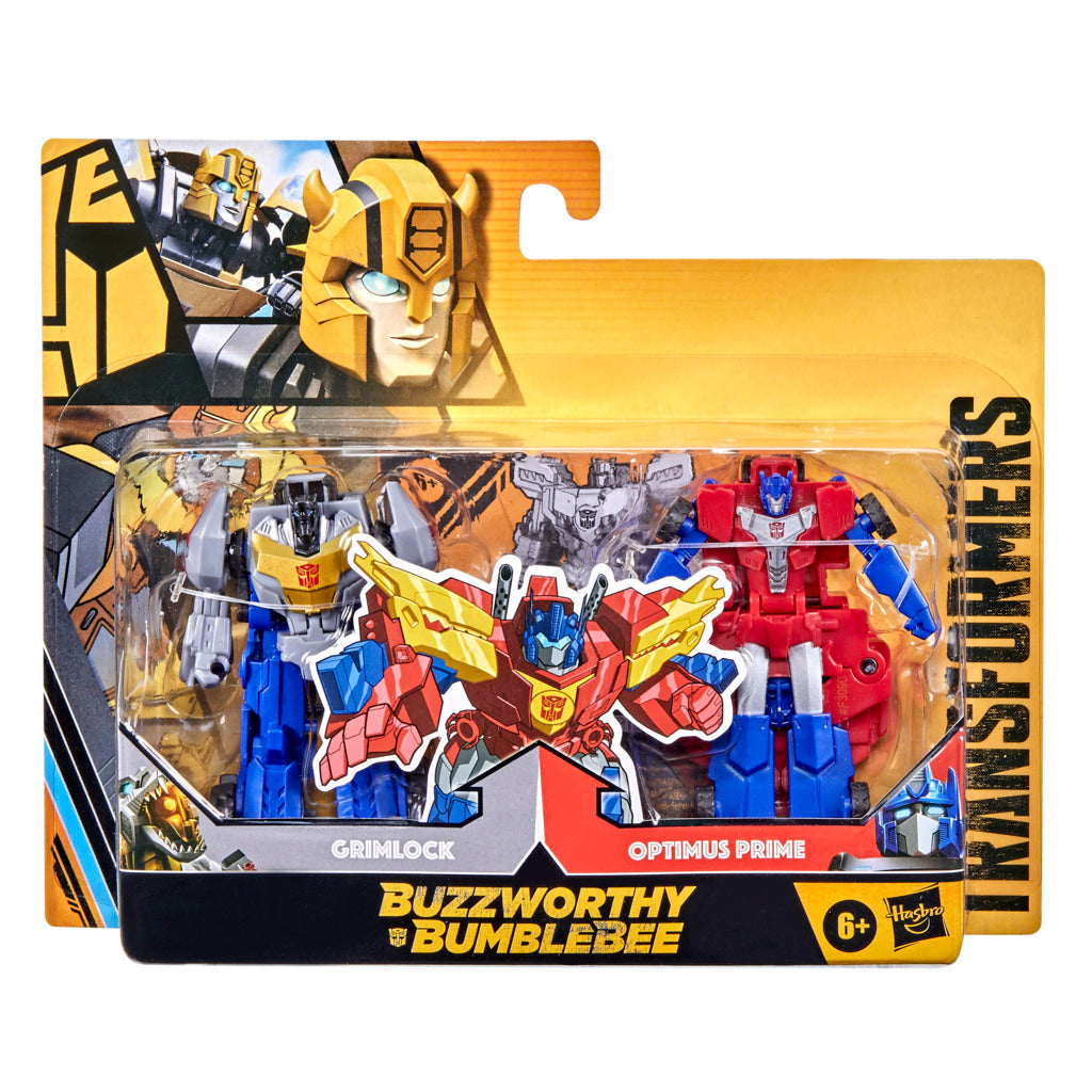 Hot Deal! Transformers Buzzworthy Bumblebee - Optimus Prime and Grimlock Toy Set