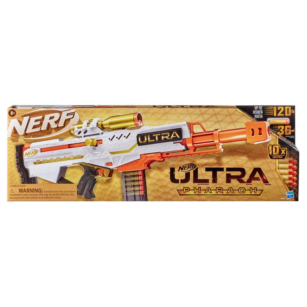 Nerf Ultra Pharaoh Gold-Accented Dart Blaster with 10 Special Edition Gold Darts