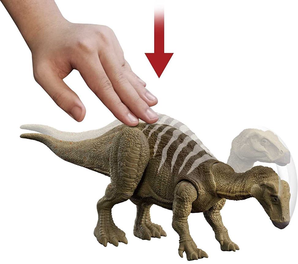 Jurassic World Roar Strikers Medium - sized Sound - Activated Iguanodon Figure