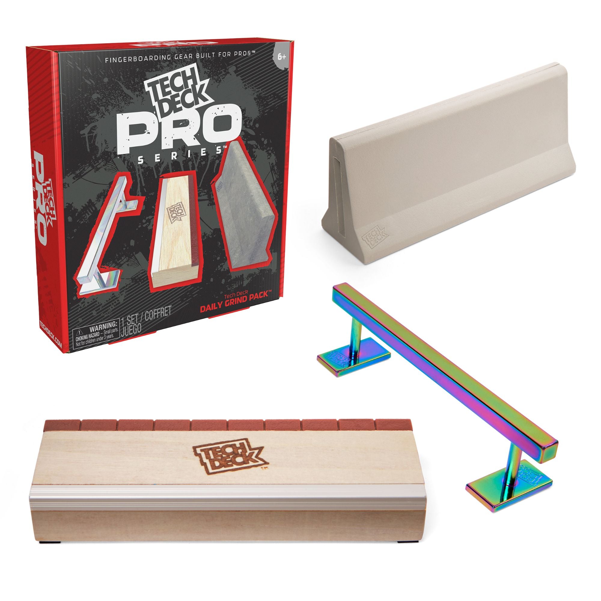 Tech Deck Pro Series Daily Grind Pack - Premium Obstacle Set