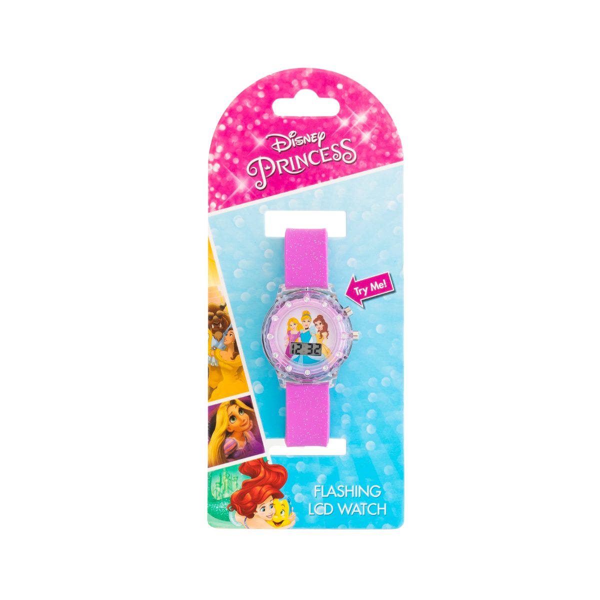 Disney Princess Digital Light - Up Watch for Kids Aged 6+ with Colorful Glow