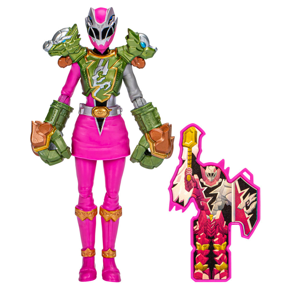 Hot! Power Rangers Dino Fury 6-Inch Pink Ranger Smash Armor Action Figure