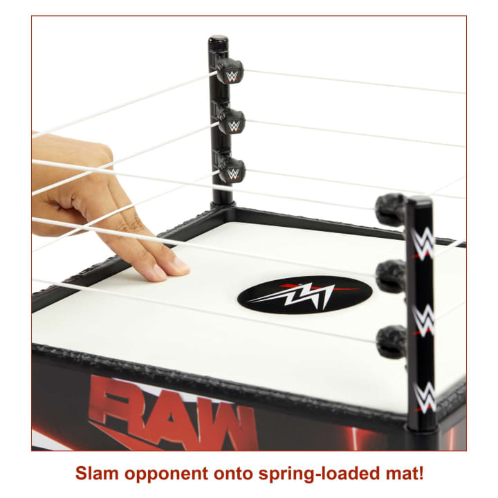 14 - inch Authentic WWE Superstar Wrestling Ring with Pro - Tension Ropes