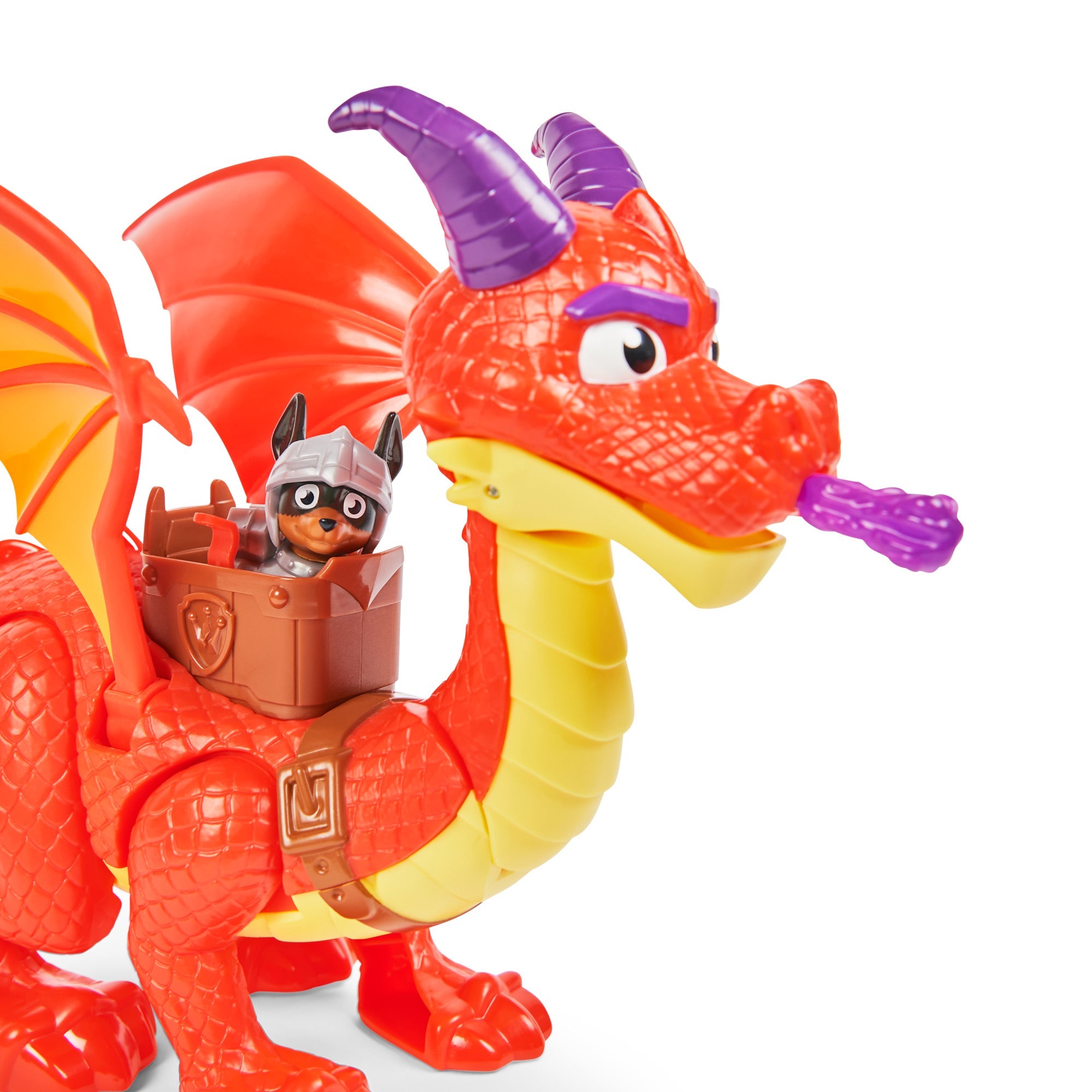 PAW Patrol Rescue Knights: Super - Winged Sparks The Dragon and Exclusive Claw Action Figures