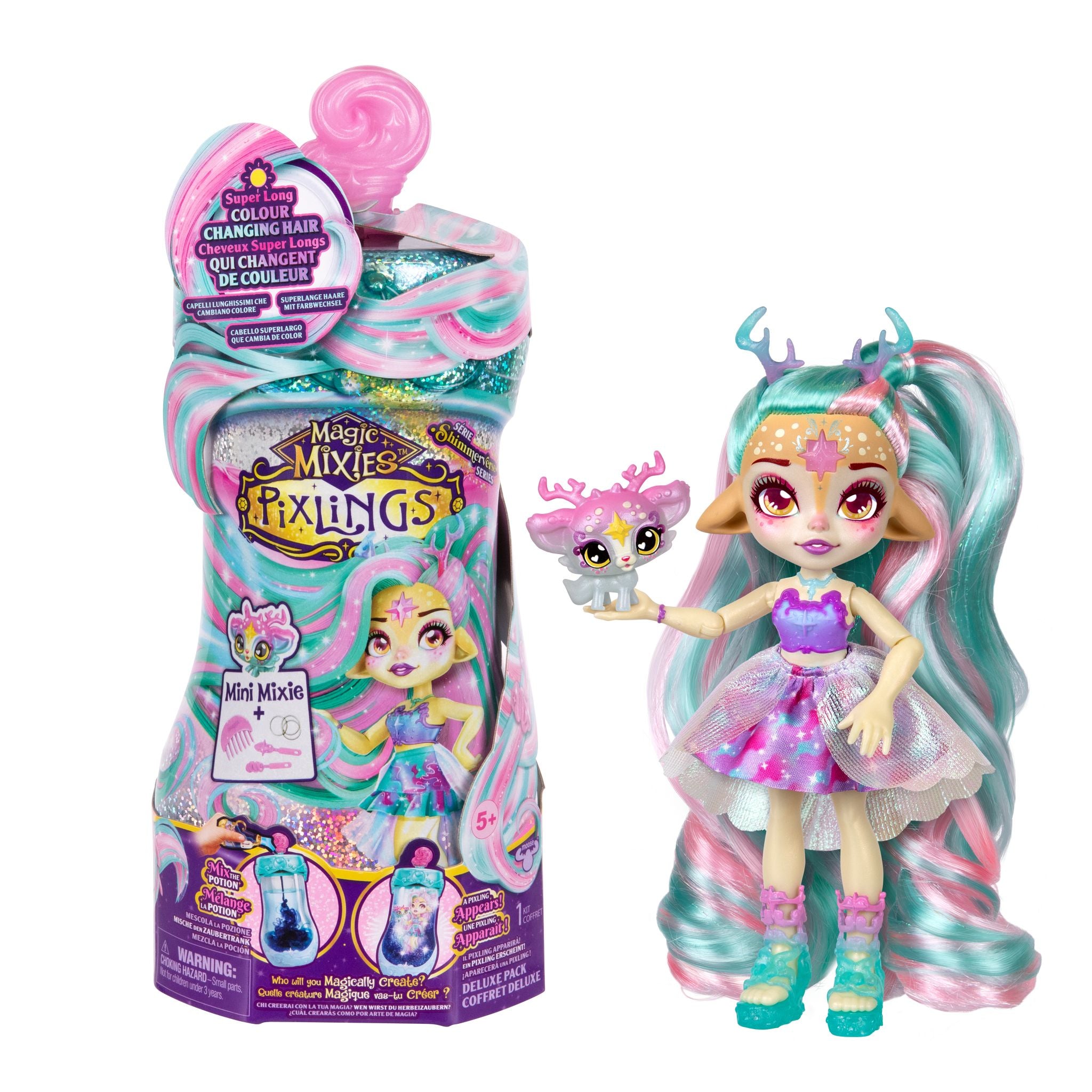 Magic Mixies Deluxe Pixlings Pack - Deerlee the Enchanting Deer Pixling