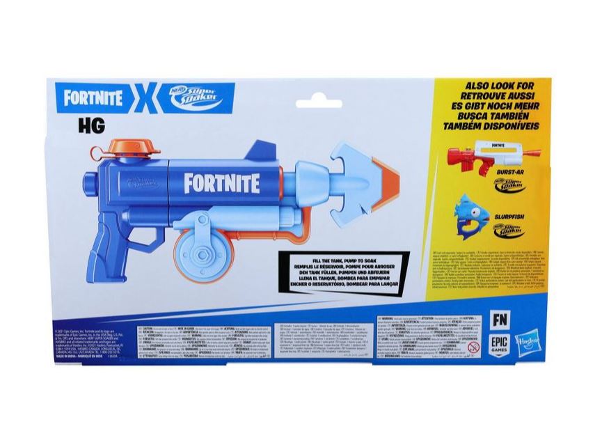 Hot Sale! Nerf Super Soaker Fortnite-Inspired Water Blaster HG for Outdoor Fun