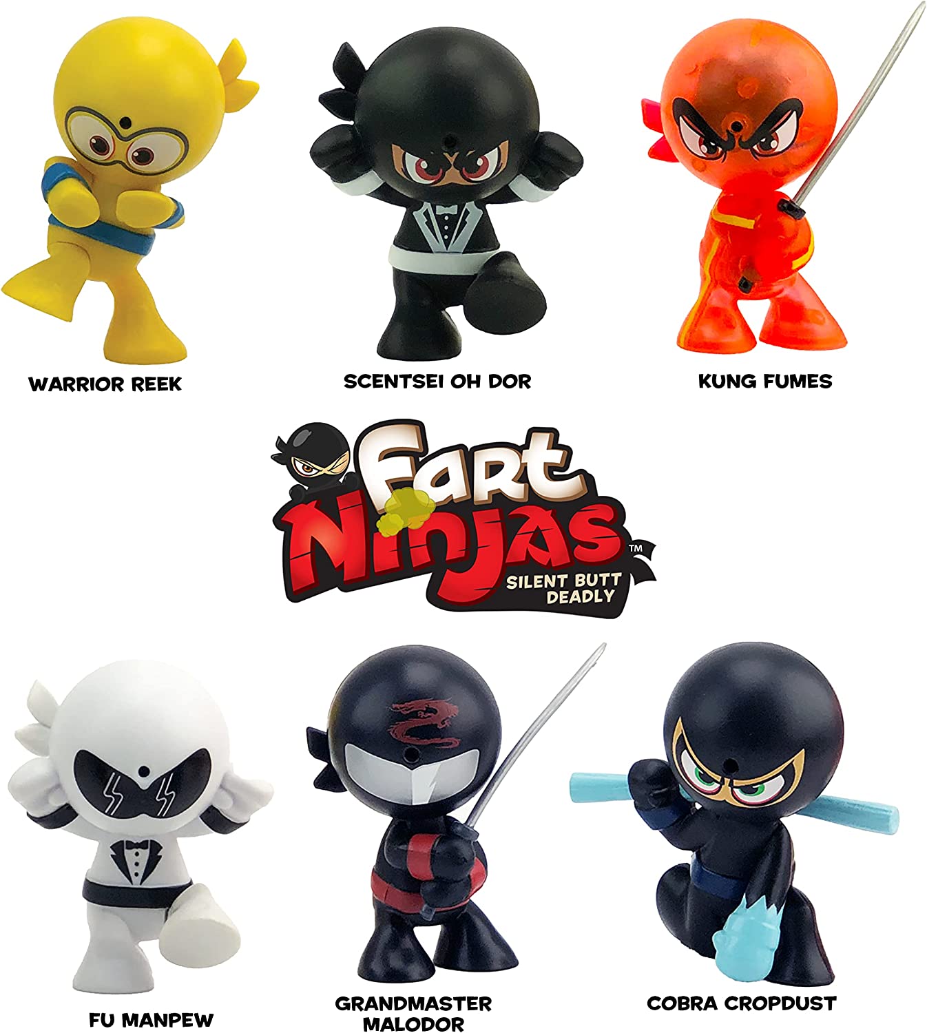 Fart Ninjas Warrior Reek Collectible Figure - Series 5