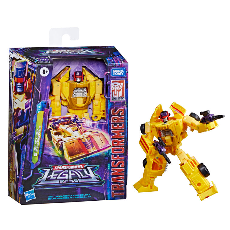 Transformers Generations Legacy Deluxe - Decepticon Dragstrip Robot Toy Inspired by G1