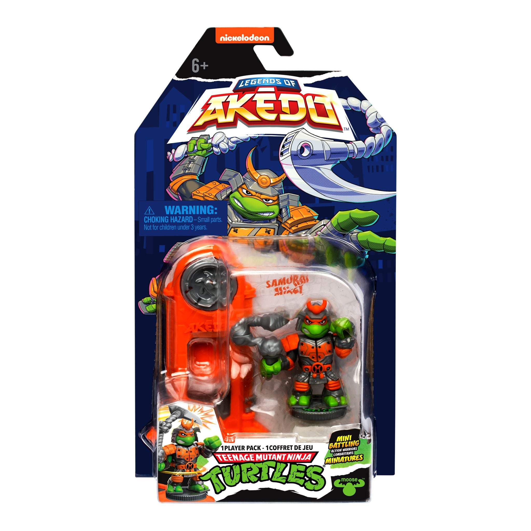 Hot! Akedo Teenage Mutant Ninja Turtles S3 - Samurai Mikey Single Pack