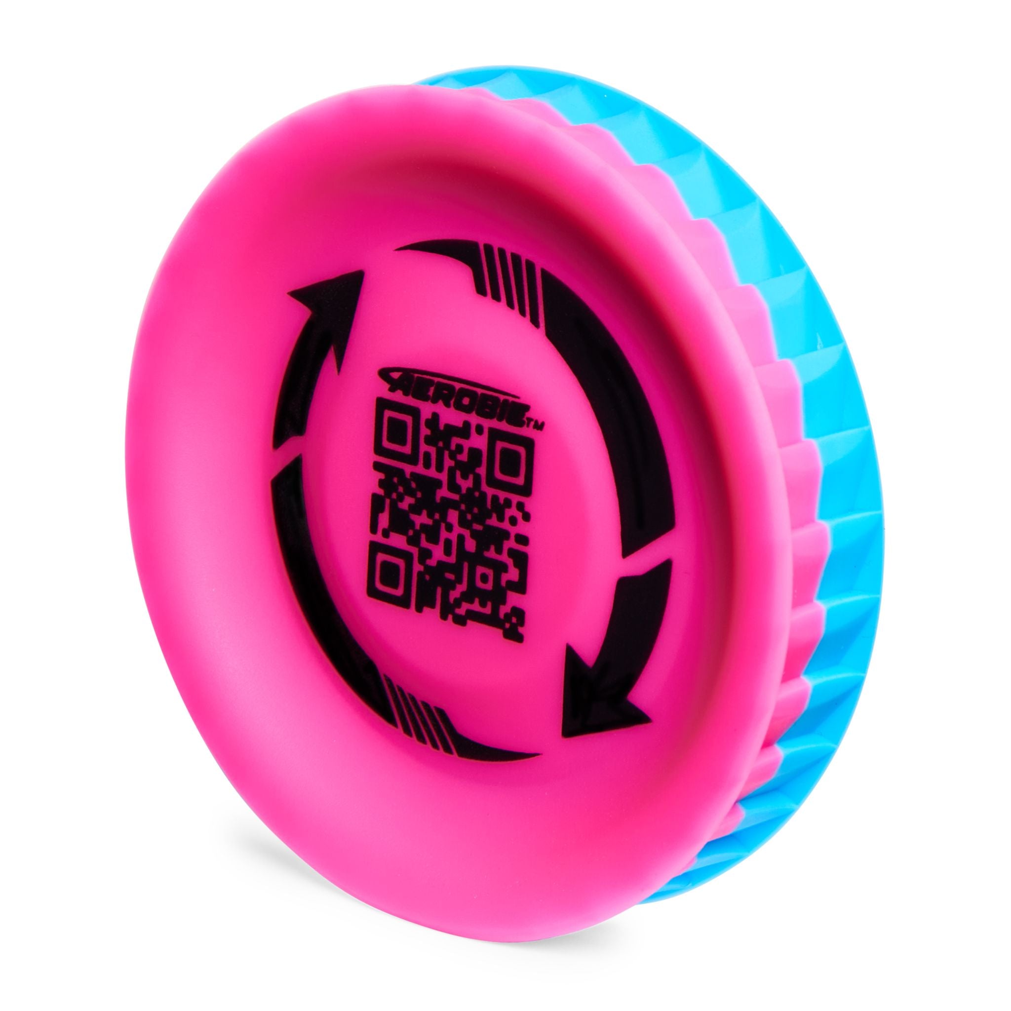 Aerobie Pro Lite Mini Throwing Disc - Blue & Pink | Fly Up to 200 Ft!