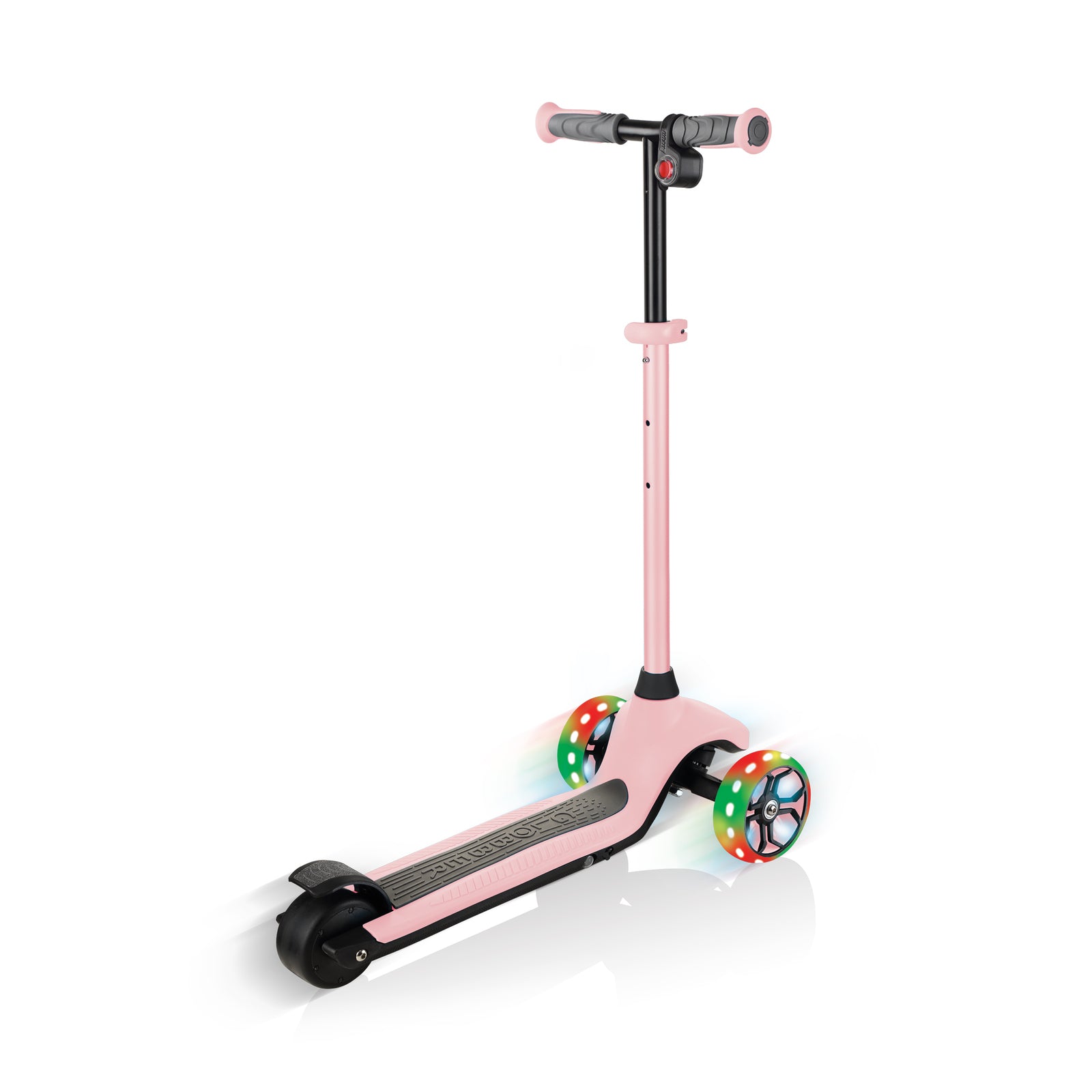 Globber One K E-Motion 4 Plus Kids Electric Scooter in Pastel Pink - Reliable and Fun