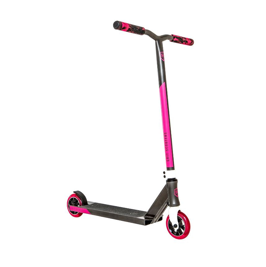 Grit Fluxx Scooter - Grey and Pink, Ideal for Beginners to Experts