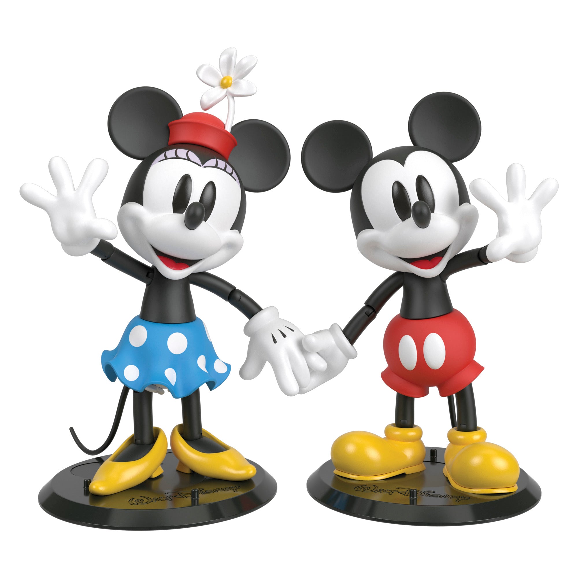 Disney 100 Premium Collectible Mickey and Minnie Figures Set