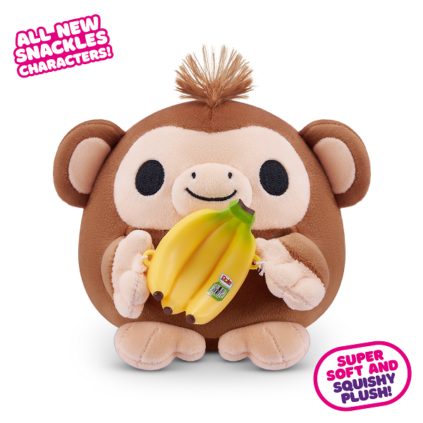 ZURU Snackles Small Plush Toys S2 - Assorted Adorable Styles, Must - Collect!