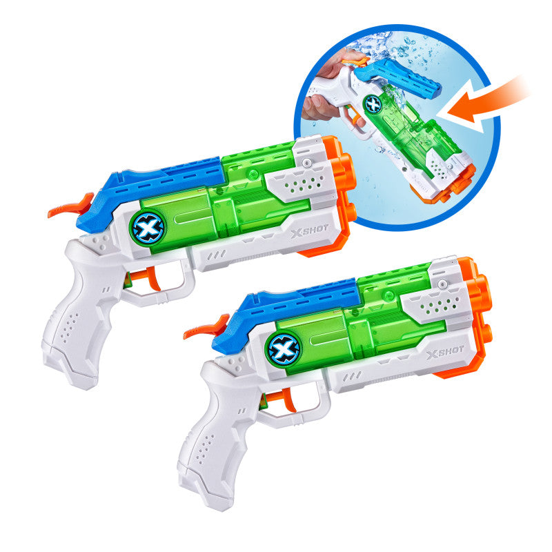 ZURU X Shot Fast Fill Micro Twin Pack Water Gun - Exclusive Deal