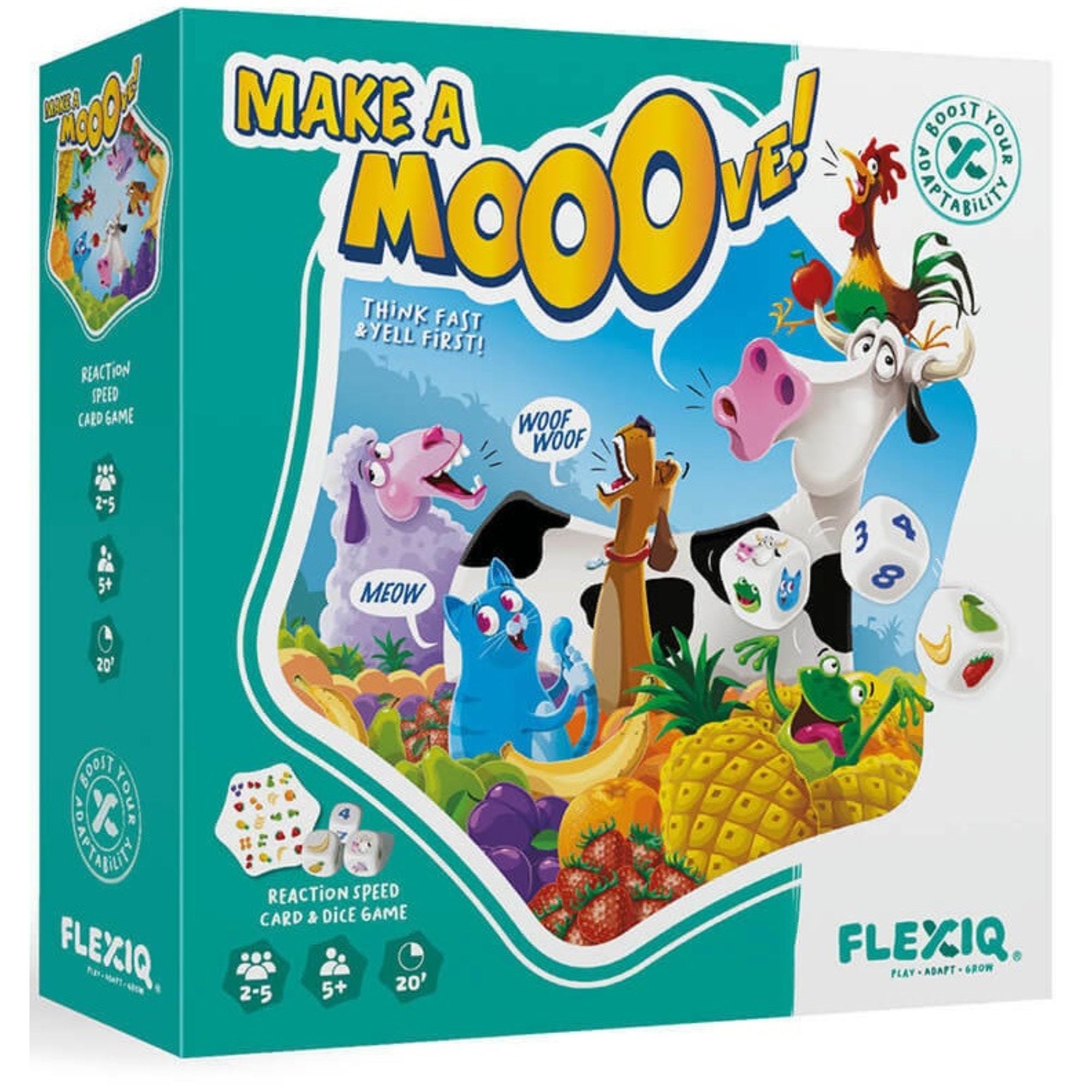 Fun-Filled Make A Mooove Card Game for 2 - 5 Players Aged 5+