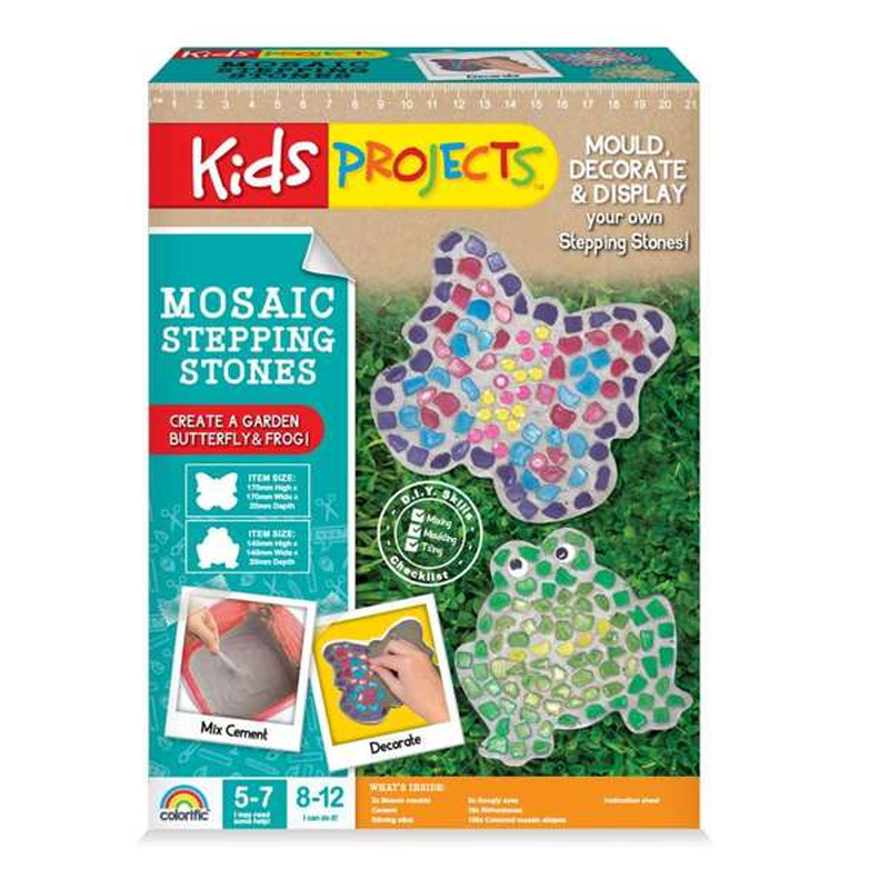 Hot Sale! Kids DIY Colourful Mosaic Stepping Stones for Garden Projects