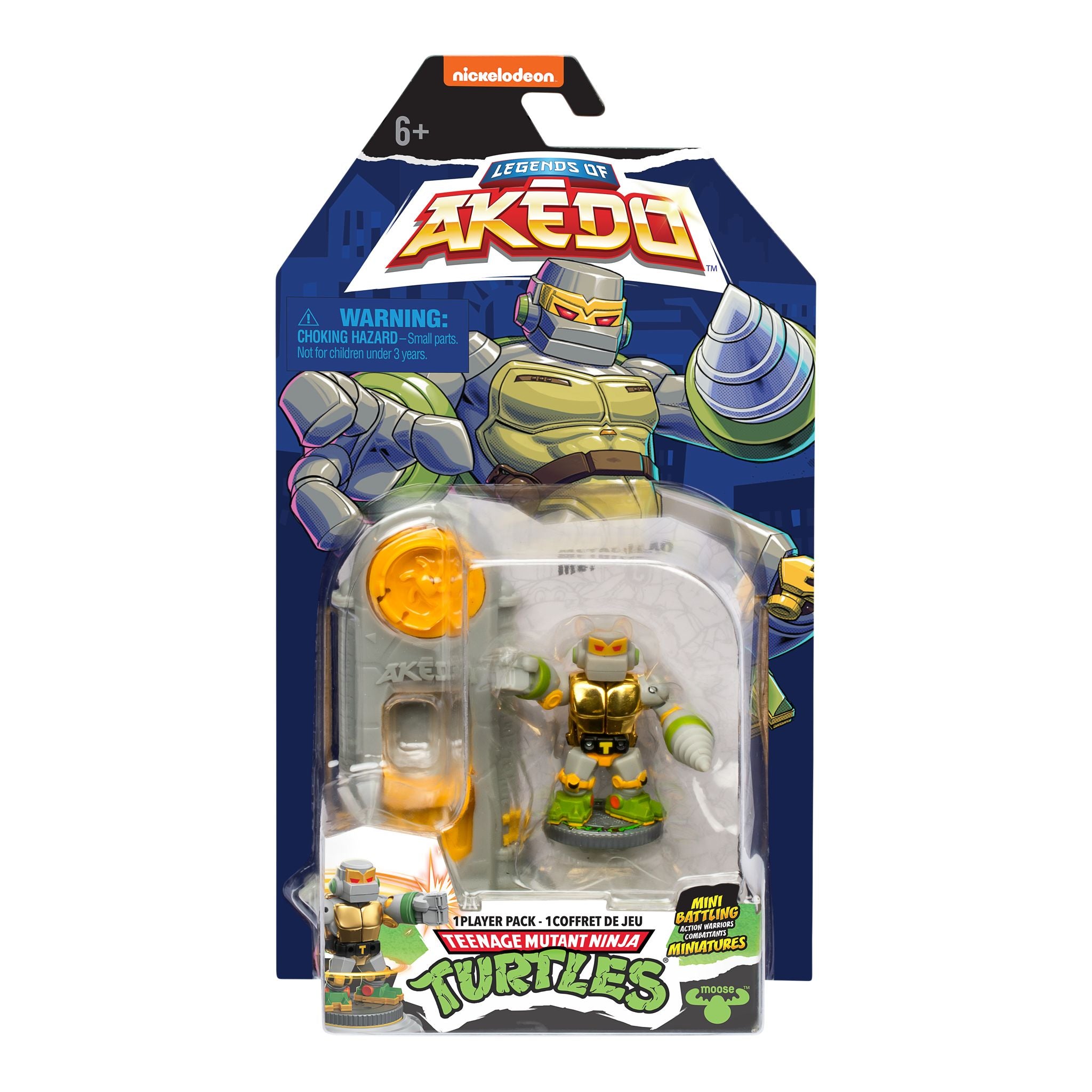 Hot Deal! Akedo Teenage Mutant Ninja Turtles Season 3 Single Pack - Metalhead Warrior