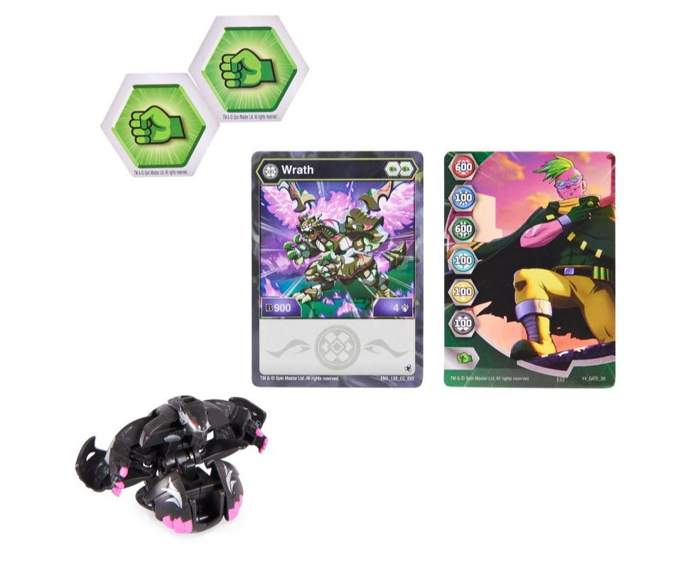 Hot! Bakugan Evolutions S4 Wrath Black - Epic Battle Toy