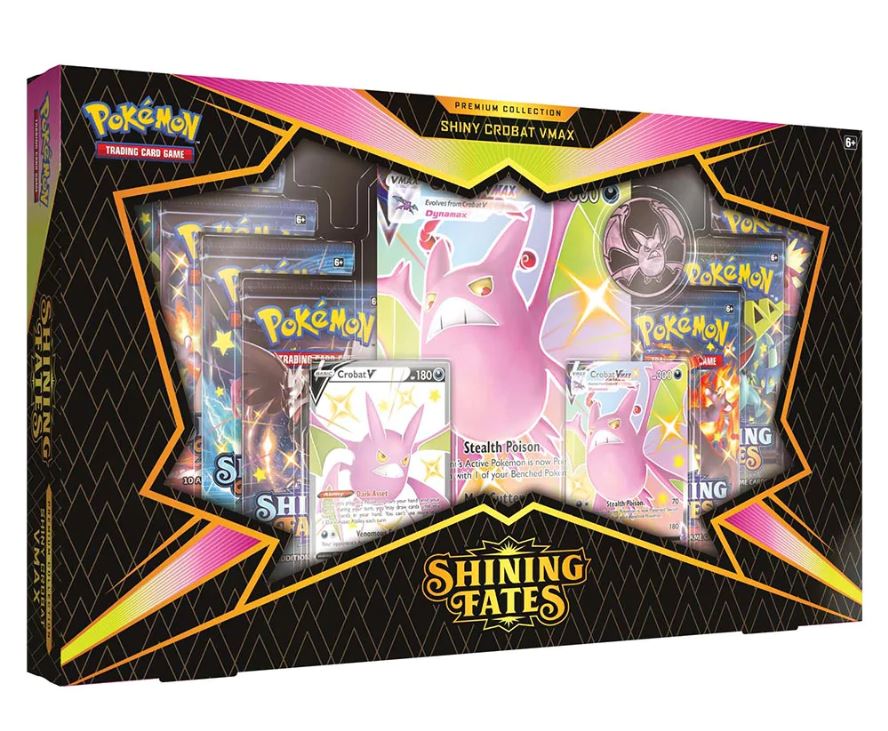 Shiny Crobat Vmax in Pokemon Shining Fates Premium Collection