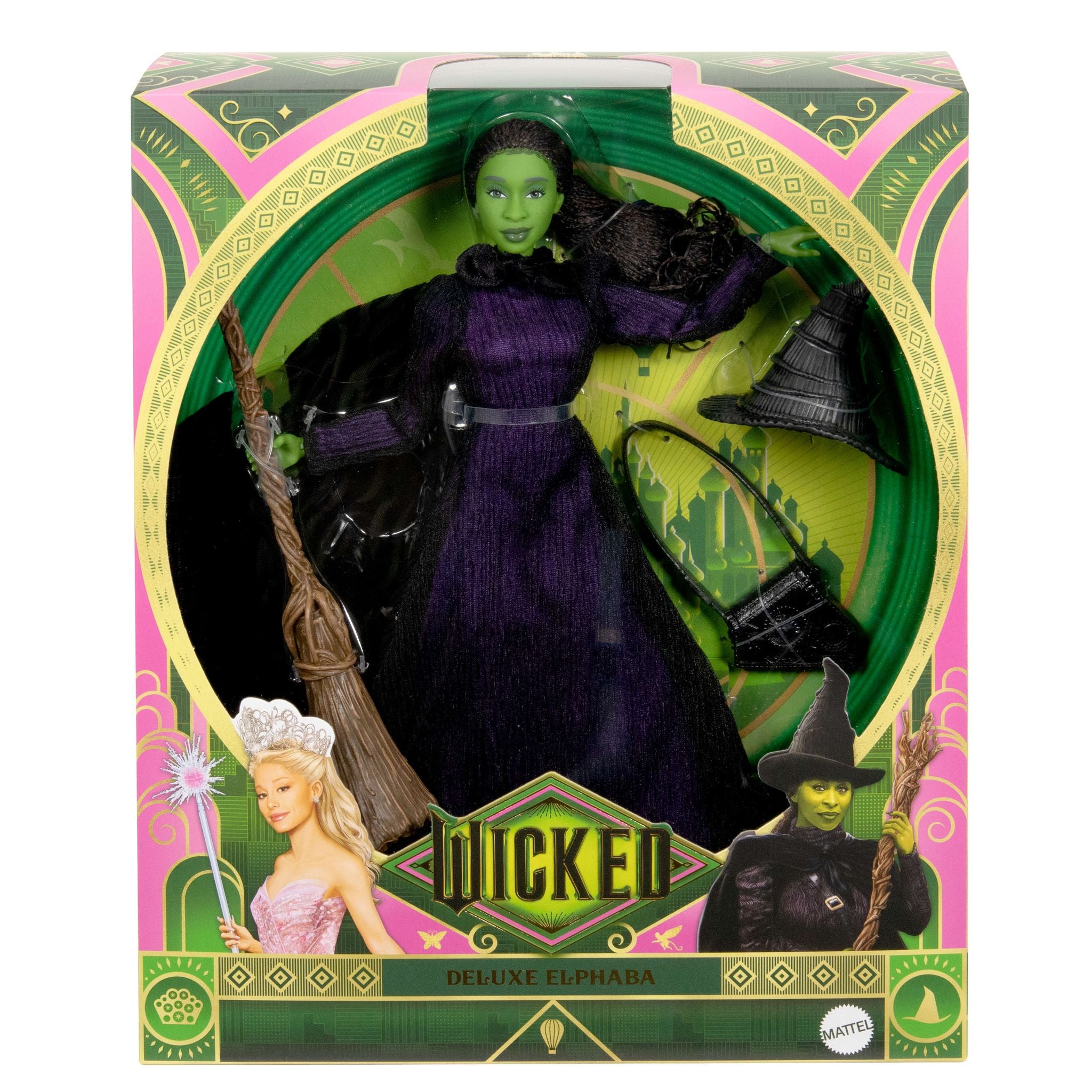 Hot! Deluxe Wicked Elphaba Fashion Doll Inspired by Universal's Movie