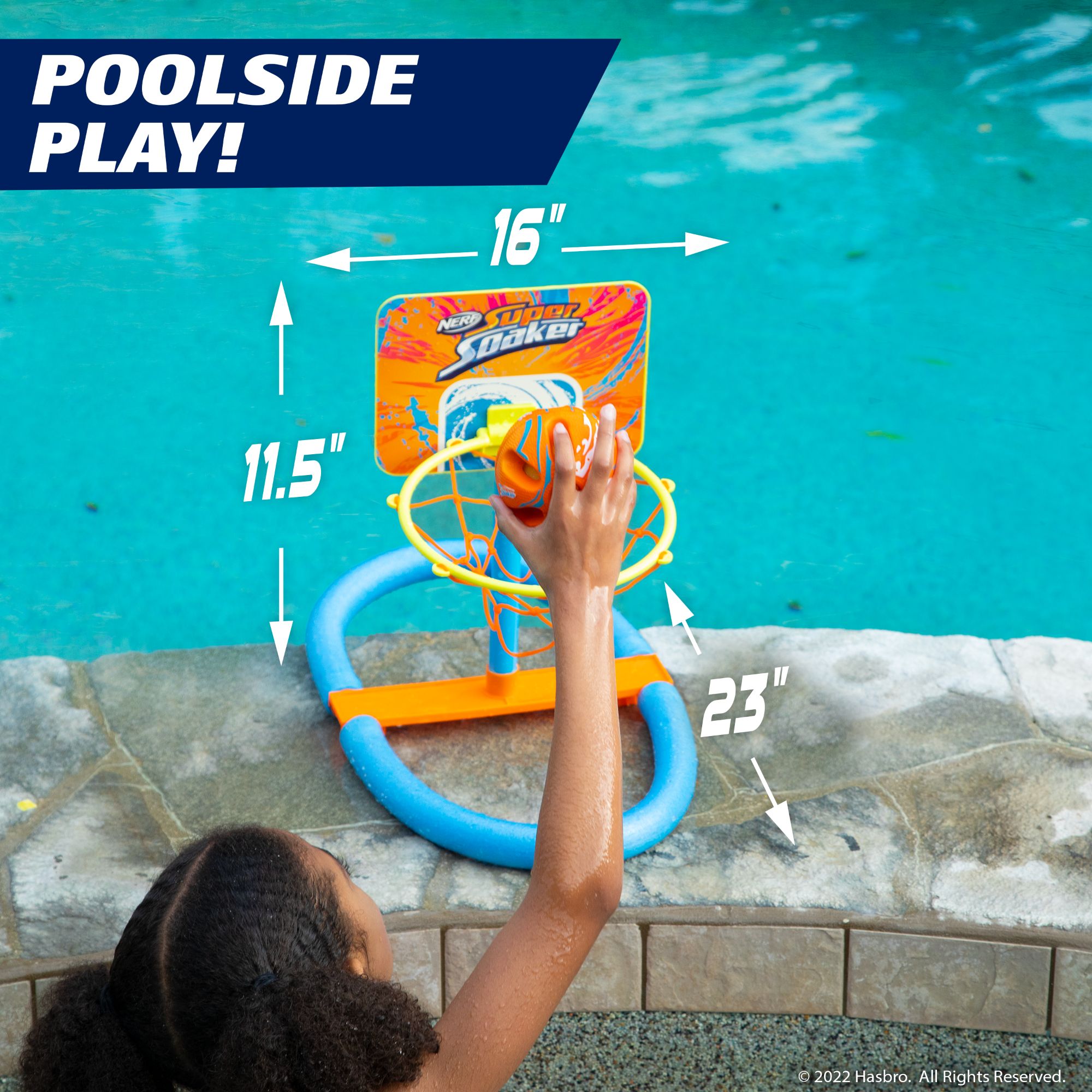 Hot Deal! NERF Super Soaker Pool Basketball Hoops Set for Cool Summer Fun