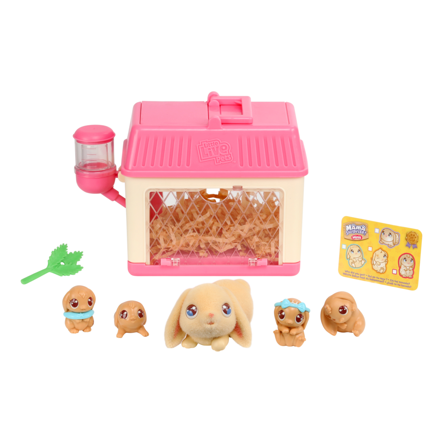 Little Live Pets Mini Playset: Surprise Mama Lil Bunny - Adorable Pet Care Fun