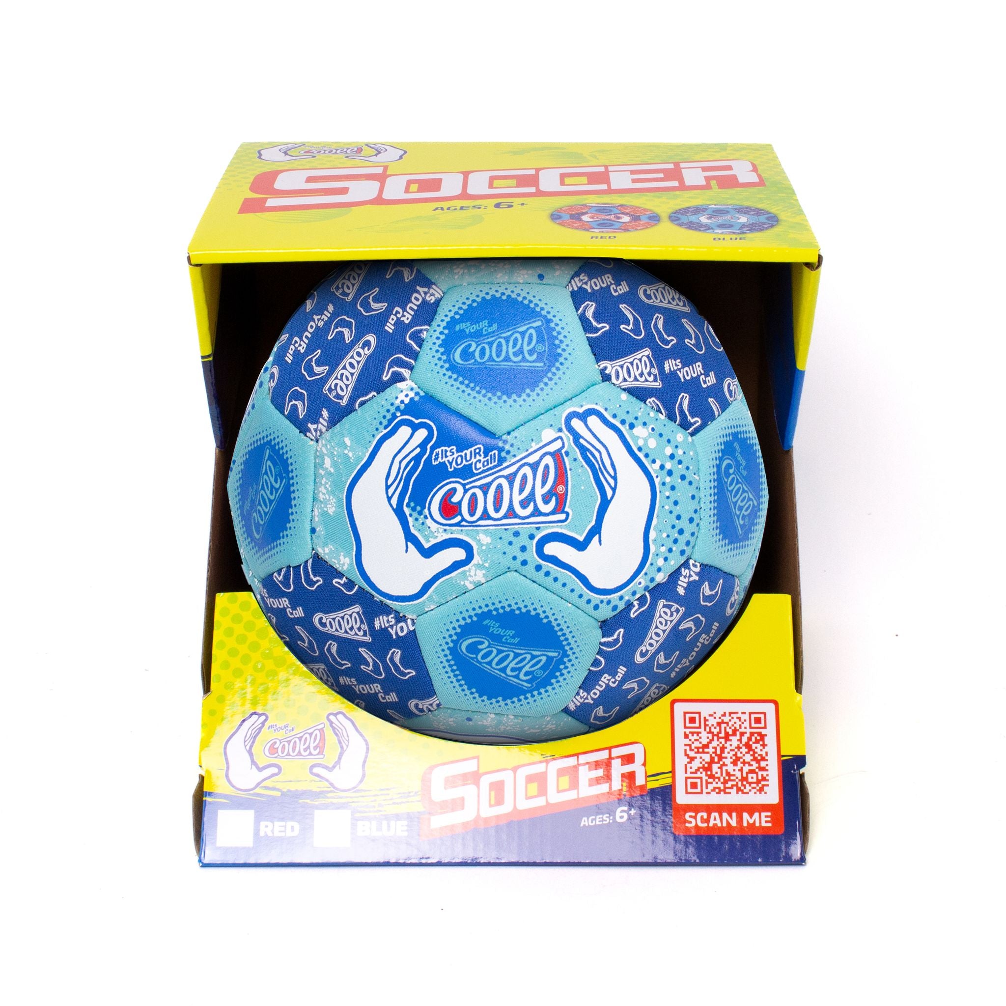 Blue Cooee Durable Neoprene Mini Soccer Ball for All Ages