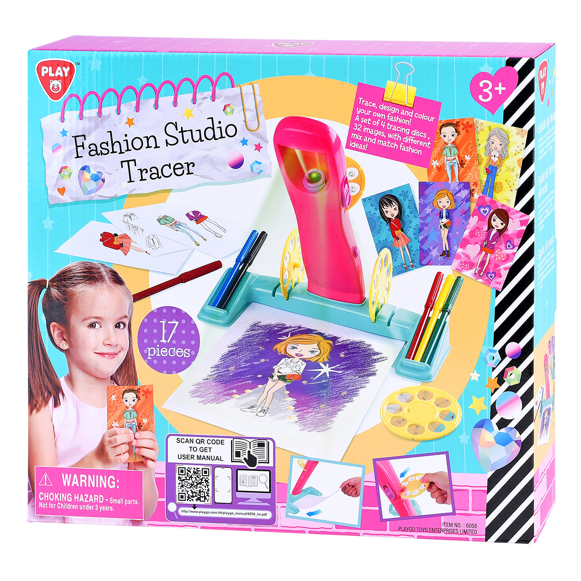 Hot Deal! Playgo Fashion Studio Tracing Set for Creative Kids Aged 3+