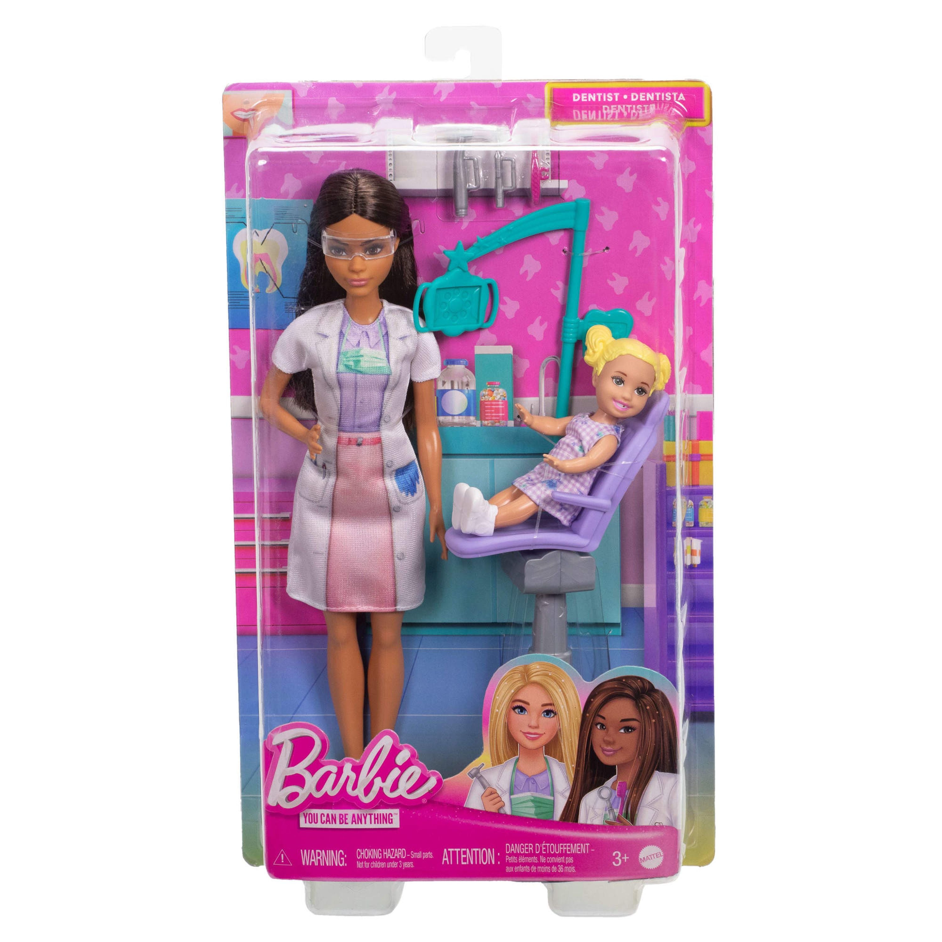 Hot Deal! Barbie Dentist Brunette Doll Playset for Kids to Explore Career Roles
