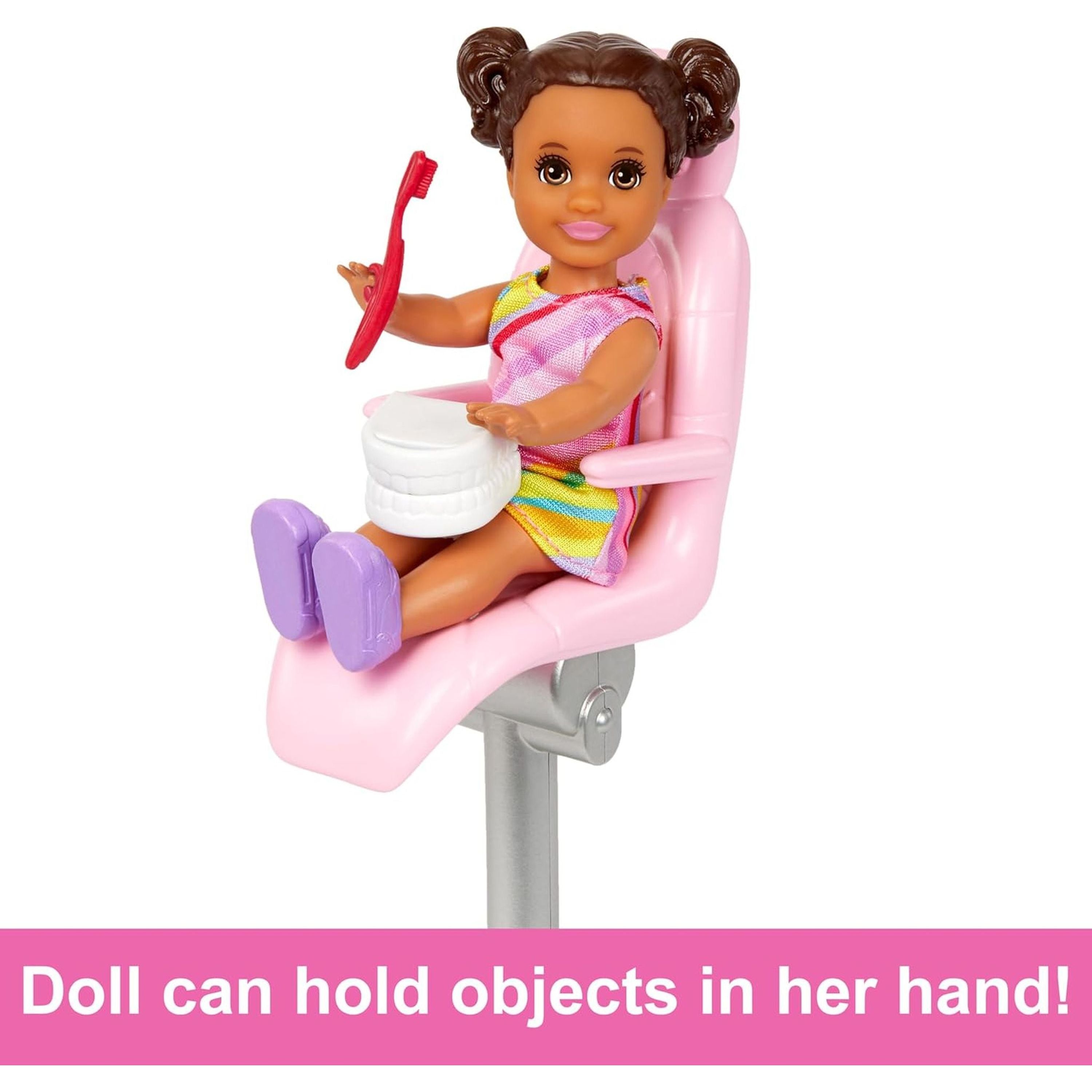 Hot! Blonde Barbie Dentist Career Doll & Playset