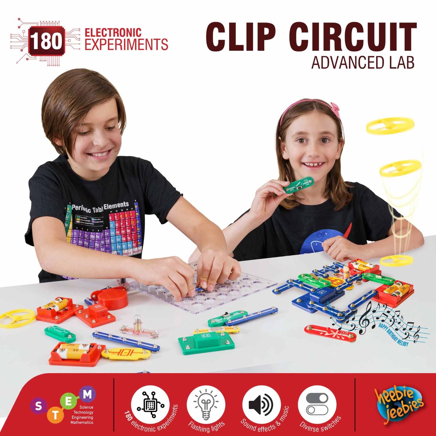 Hot Deal! Heebie Jeebies Advanced Clip Circuit Lab