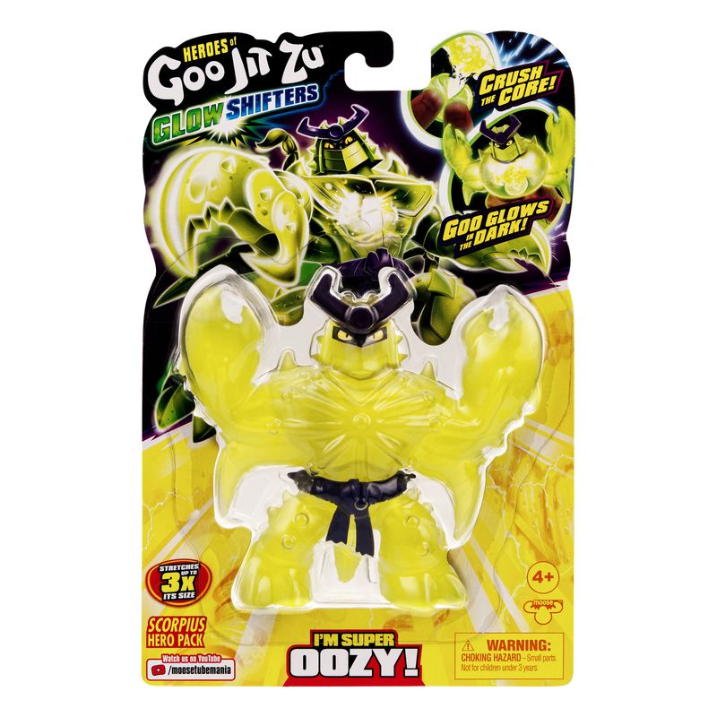 Hot Deal! Heroes Of Goo Jit Zu Season 8 Hero Pack - Glow - in - the - Dark Scorpius