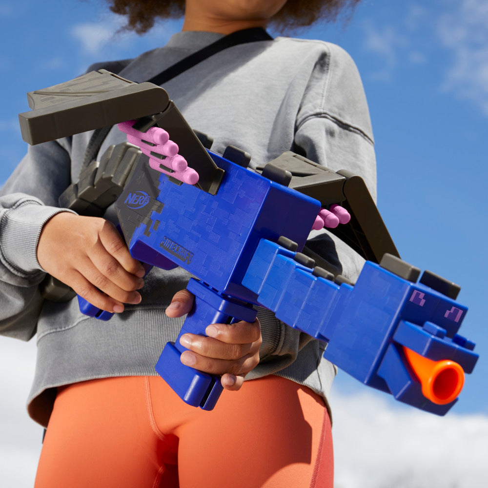 Hot Sale! Nerf Minecraft Ender Dragon Dart Blaster for Fun Indoor & Outdoor Play