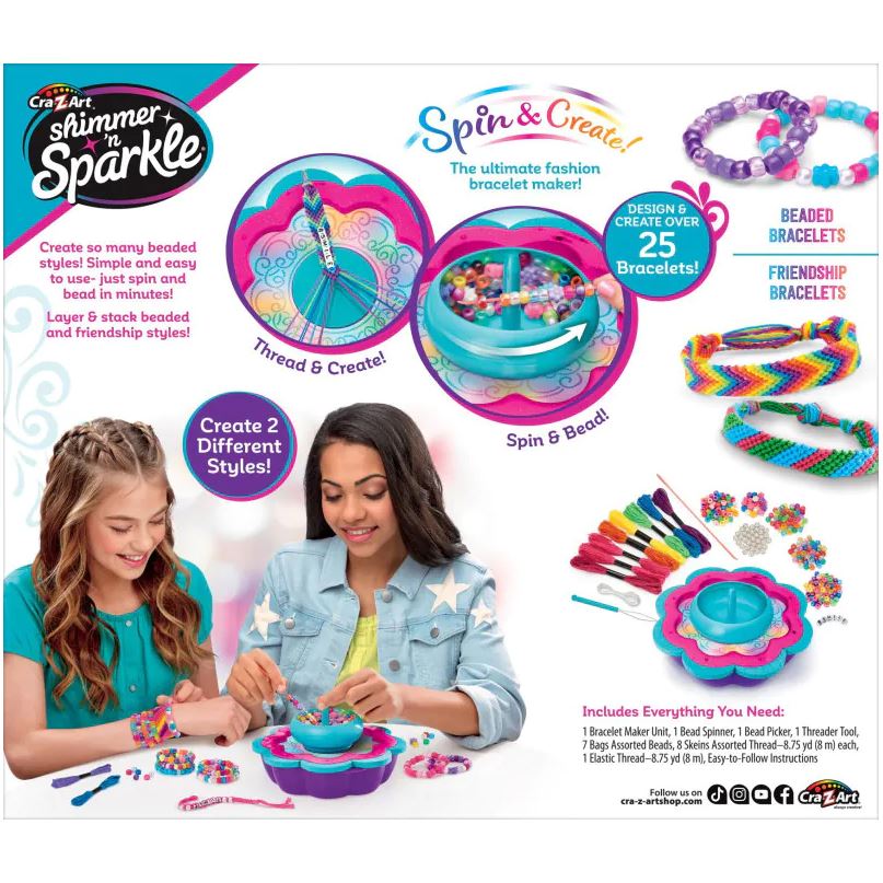 Hot! SHIMMER N SPARKLE 2-in-1 Friendship Bracelet Studio
