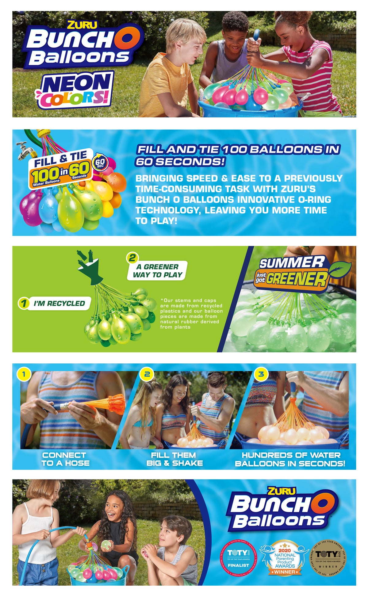 Hot Deal: ZURU Neon Splash Bunch O Balloons 8-Pack
