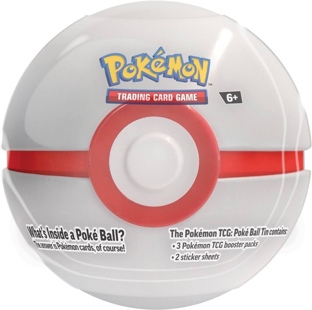 Assorted Styles of Pokémon TCG Poke Ball Tins with Exclusive Items