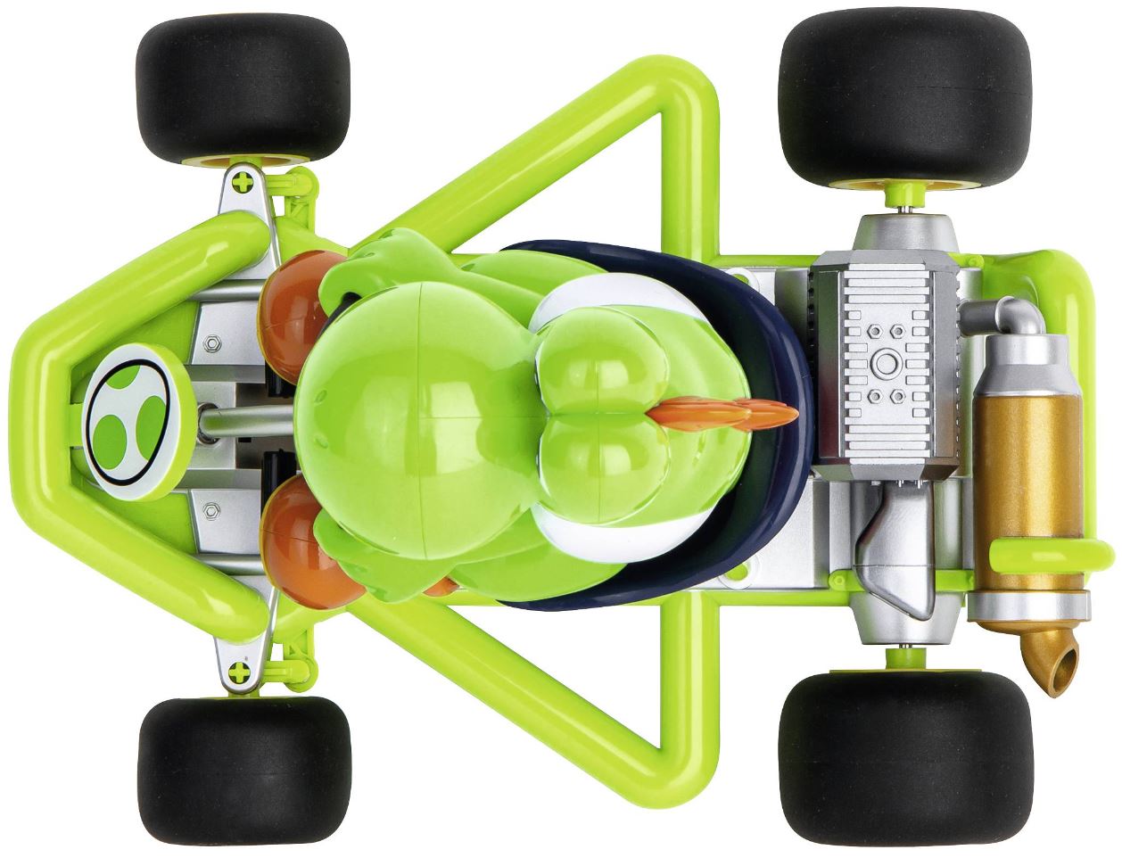 Carrera 2.4Ghz RC Mario Kart Yoshi's Sleek Pipe Kart in 1:18 Scale