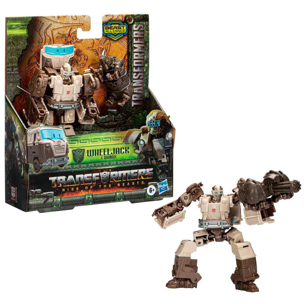 Transformers Rise of the Beasts Beast Weaponizers 2-Pack: Wheeljack & Rhinox Action Figures