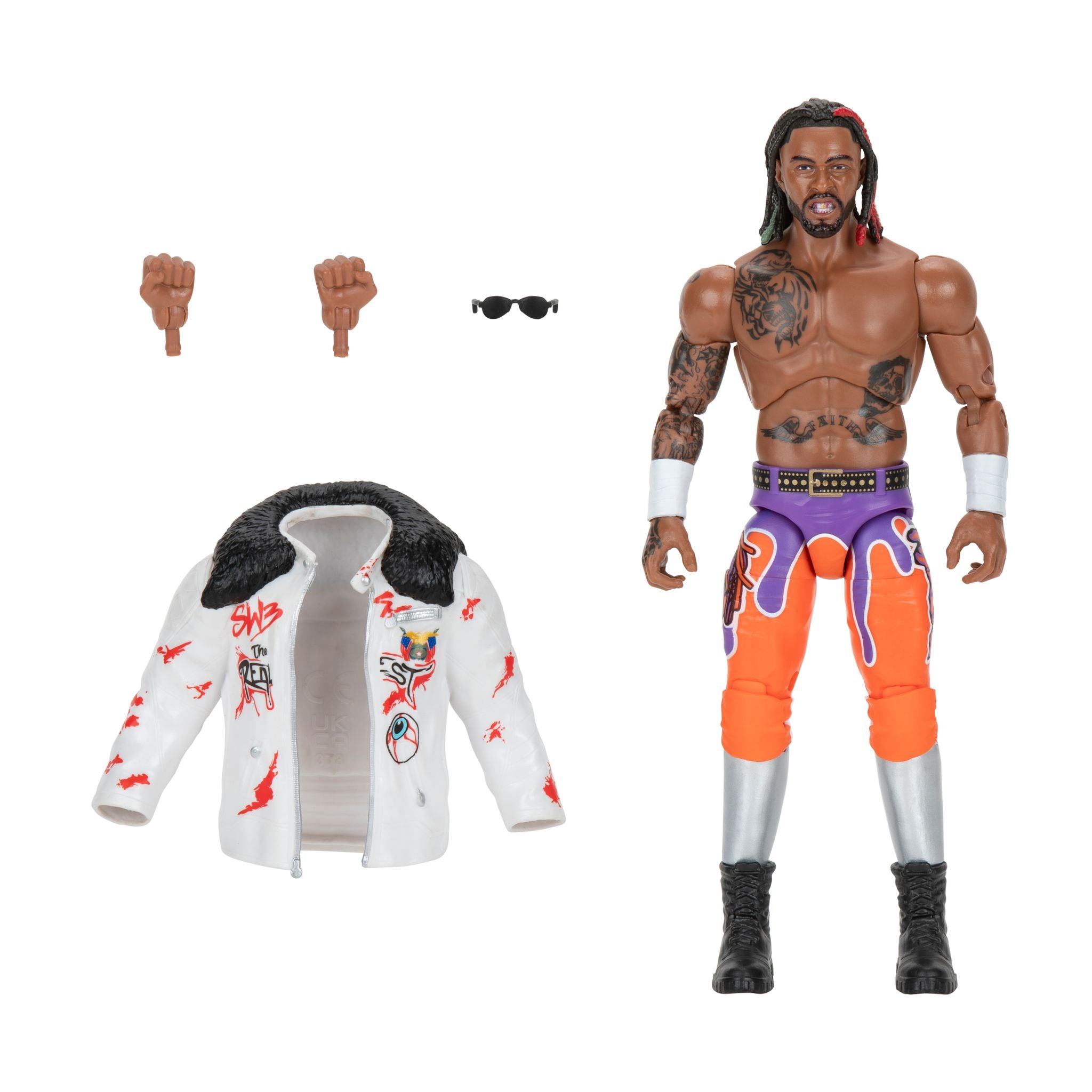 Hot Sale! 6.5-Inch AEW Unrivaled Collectible Action Figure - Swerve Strickland