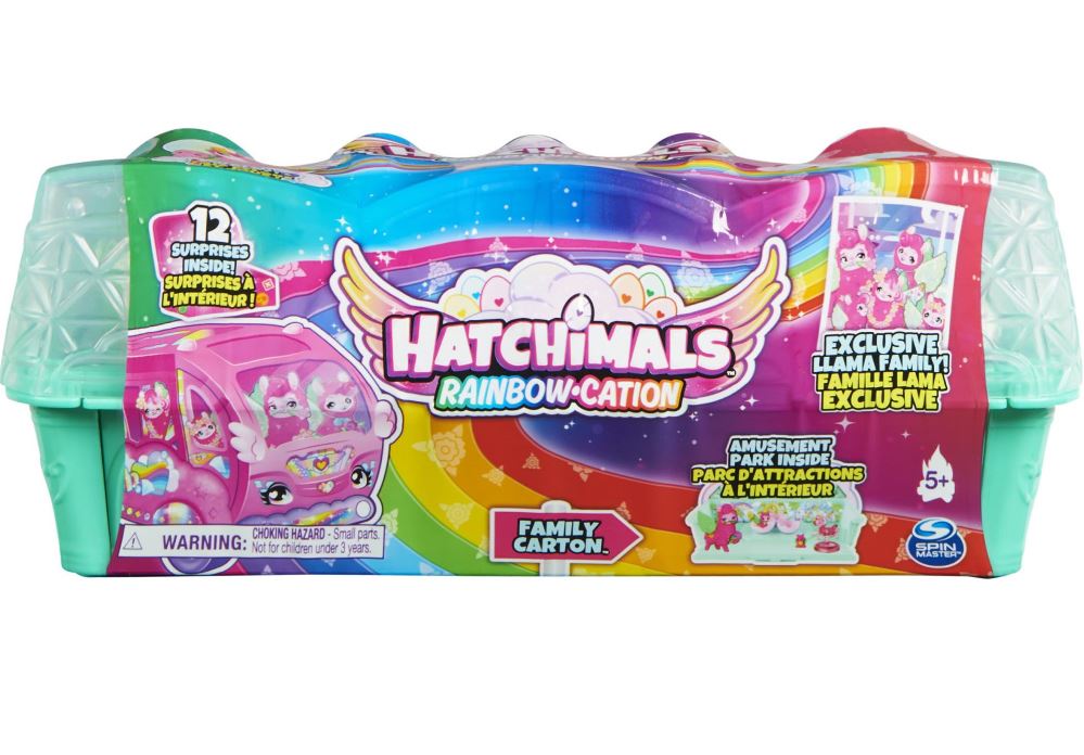 Hatchimals CollEGGtibles Rainbow-Cation Llama Florists Family Egg Carton Set