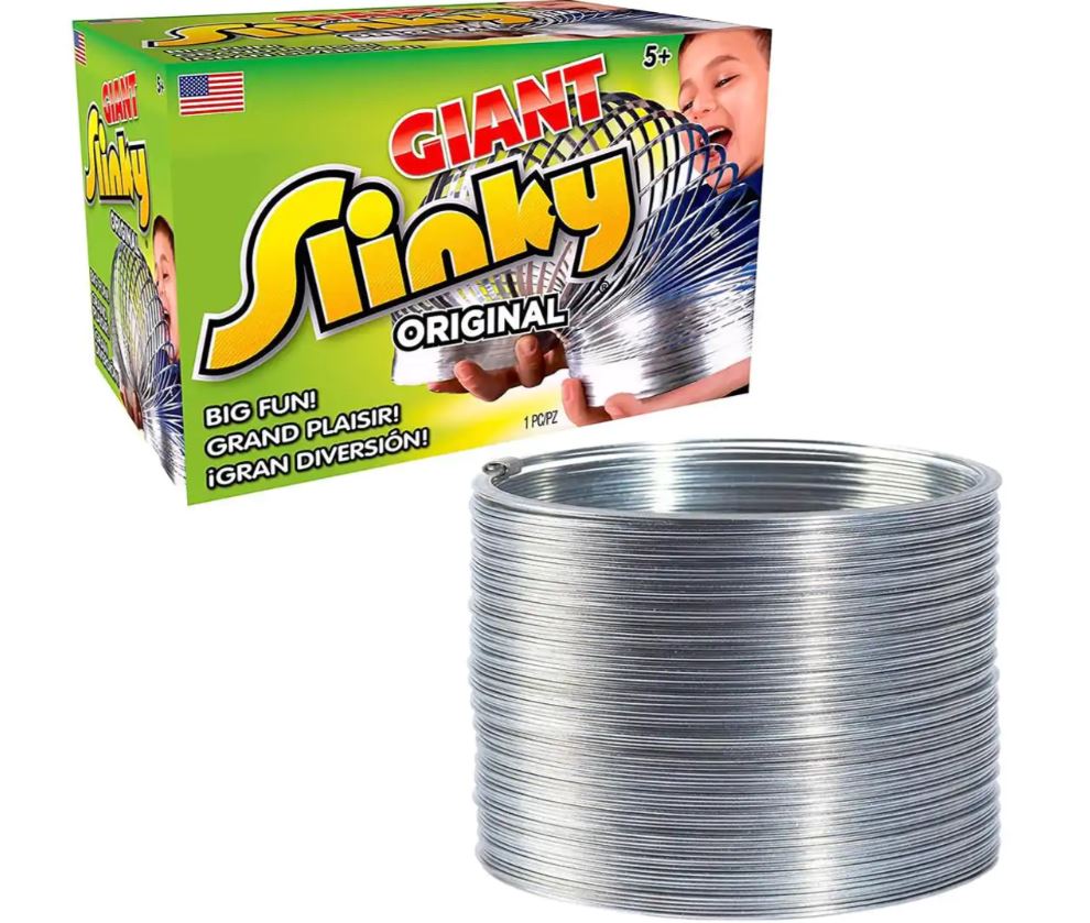 Huge Sale! Giant Metal Original Slinky Brand Classic Spring Toy for Ages 5+