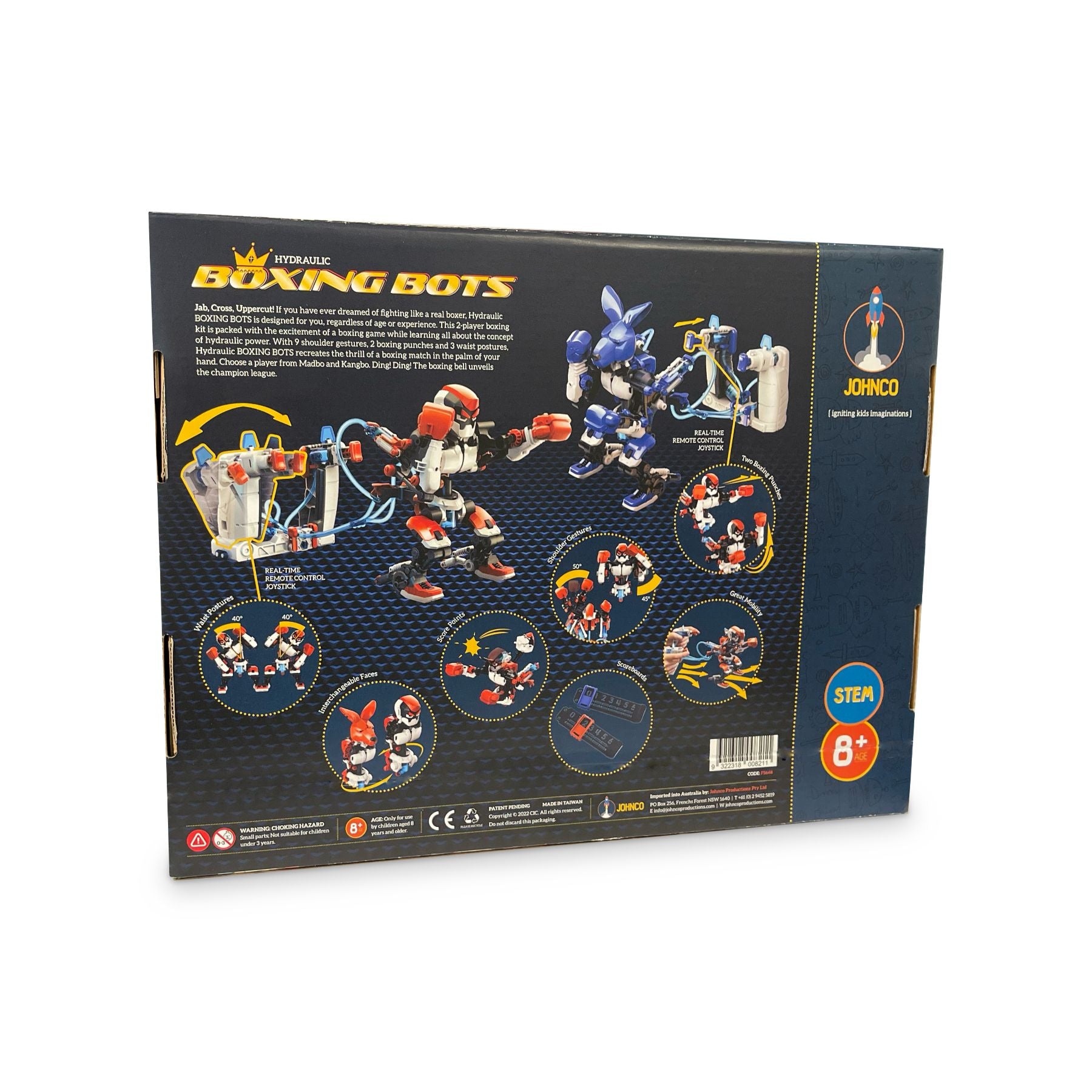 Johnco Hydraulic Two-Player Interactive Boxing Bots for All Ages