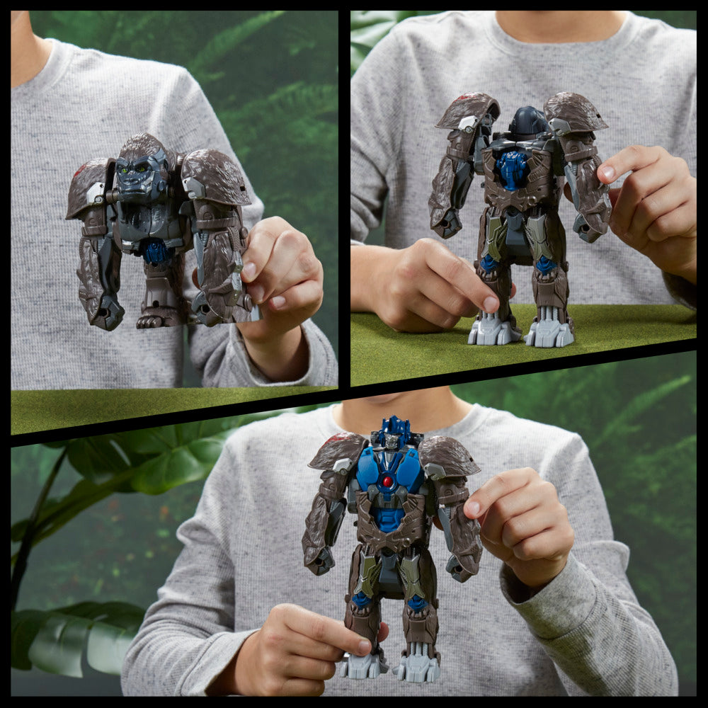 Transformers Rise of the Beasts 9 - inch Smash Changers Optimus Primal Action Figure